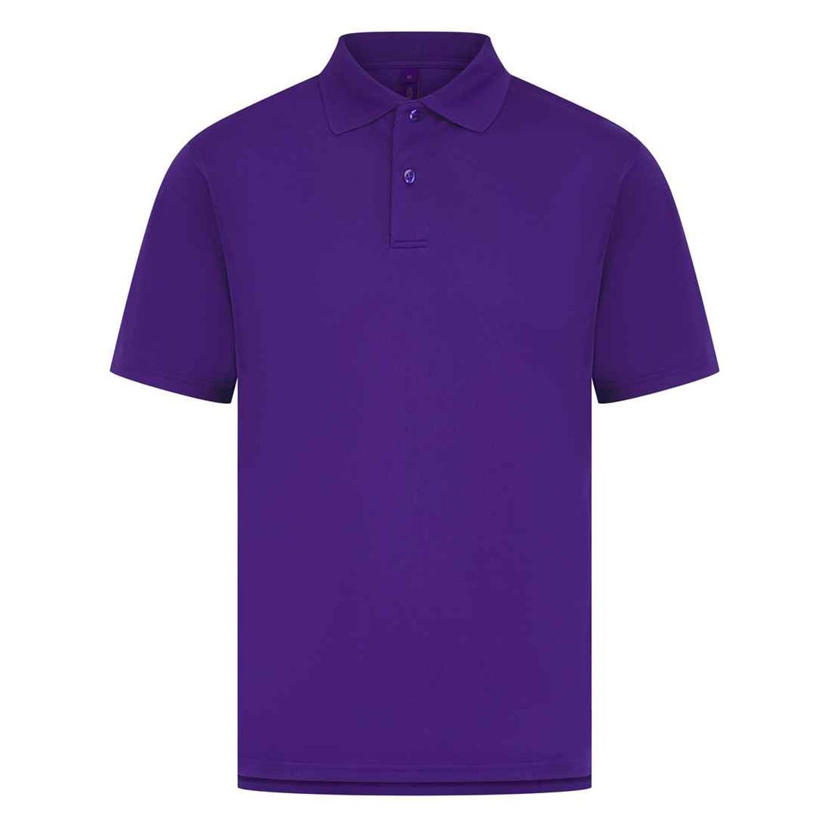 Henbury heren piqu&eacute; poloshirt 3XL paars