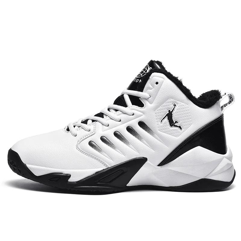 Fashion Winter Thickening Men's Basketball Shoes Athletic Non-Slip Sports Original Male Breathable Sneakers Outdoor Field Basket Shoes