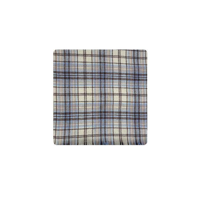 

Classic Beige Oatmeal Latte Plaid Scarf for Women Autumn and Winter Students Soft Warm Woolen Scarf 200*48cm