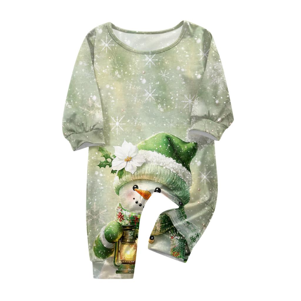 Family Matching Print Sets Pajamas Loungewear Outfits Family Matching Long Sleeve Tops+Pants Set