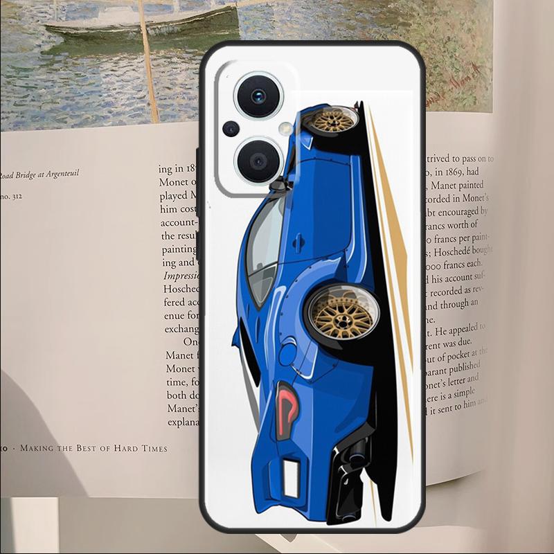Cartoon car JDM Cover For OPPO Reno 11F 12F 13F 14F 14 10 11 13 Pro 7 8 Lite OPPO Find X8 X6 X5 X9 Pro Case OPPO Reno13 F