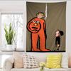JJean Art Jullien Anime Tapestry Hippie Flower Wall Carpets Dorm Decor Wall Hanging Home Decor