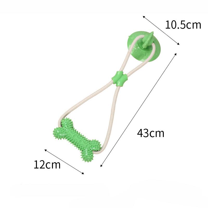 Durable Suction Cup Puppy Chew Elastic Bite Resistant Pet Interactive Wear-resistant TPR Pet Molar Bite Pet Supplies