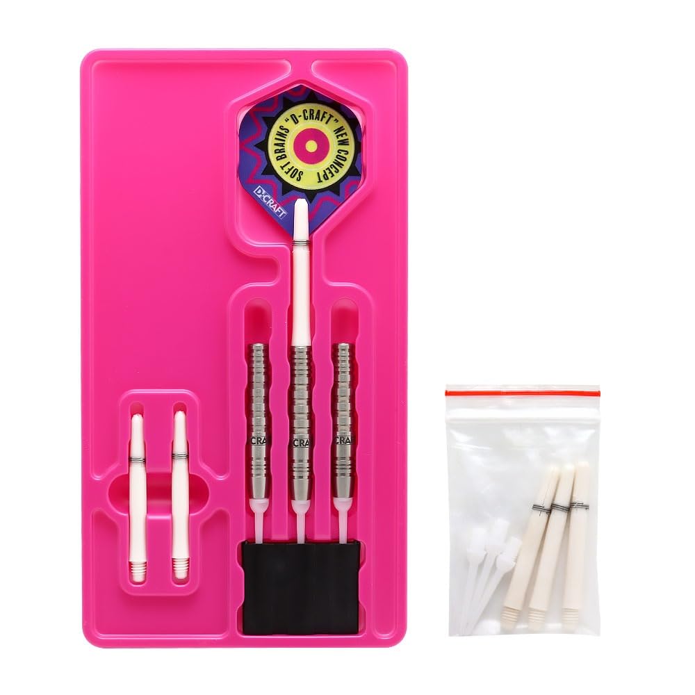 ZONE80 2BA Dart Barrel Set for Beginners and Intermediate Includes Spare Shafts and Includes High Easy To and Safe D-CRAFT Hz-3 Players, Tips,