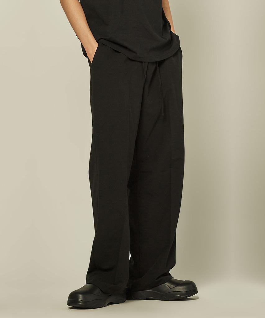 TRADCLUB Unisex Elastic Waist Semi-Wide Slacks