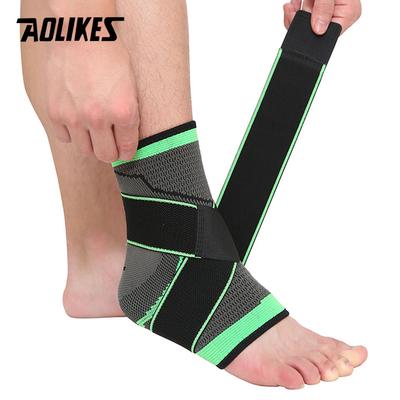 Aolikes Voetbal Basketbal Enkelbrace Compressie Nylon Band Riem Beschermer voor Sportblessurepreventie