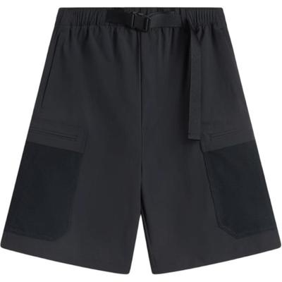 Li Ning Sports Lifestyle Serie Einfarbige Atmungsaktive Vielseitige Schlichte Sporthorts Herrenshorts Schwarz AKSV285-3