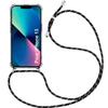 Protective Case - E.F.CONNECTION - iPhone 13 - Flexible - Shockproof - Transparent-Black