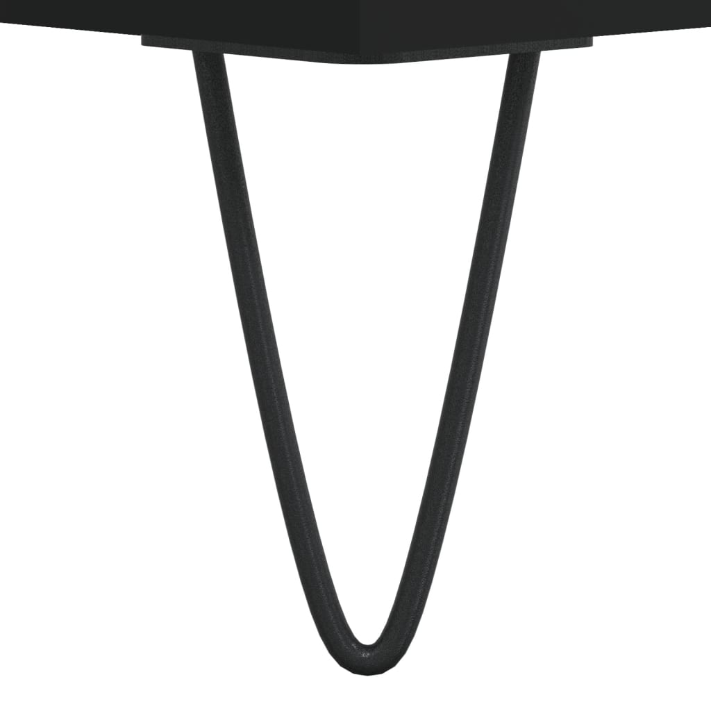 Black Coffee Table 60 x 44.5 x 45 cm Particleboard