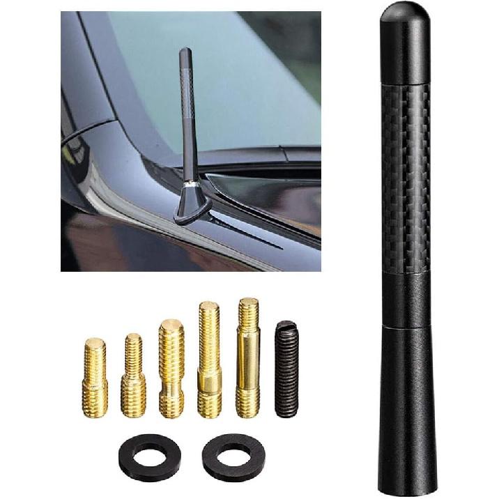 Bingfu Car Radio Stereo Antenna Mast Carbon Fiber Truck Universal Antenna Replacement