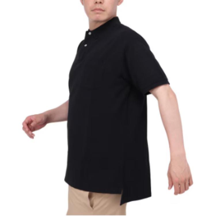 Polo Ralph Lauren Polo à Manches Courtes Uni avec Poche pour Homme Noir MNPOKNI1N822399-001