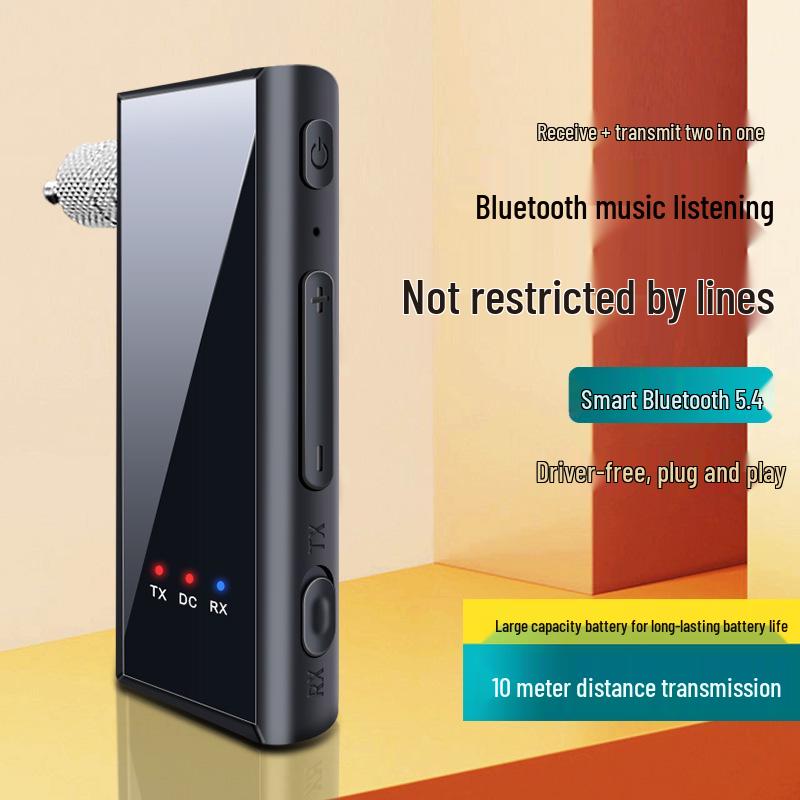 5.4 Bluetooth Receiver & Transmitter: Dual-Use Adapter for Car, Stereo, TV & Computer Audio