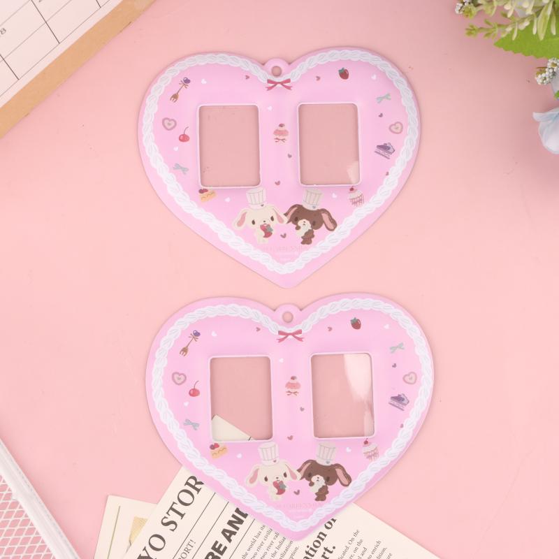 Photocard Holder With Keychain Cute Pendant Idol Album Photo Card Sleeves Id Bus Bank Credit Card Protector