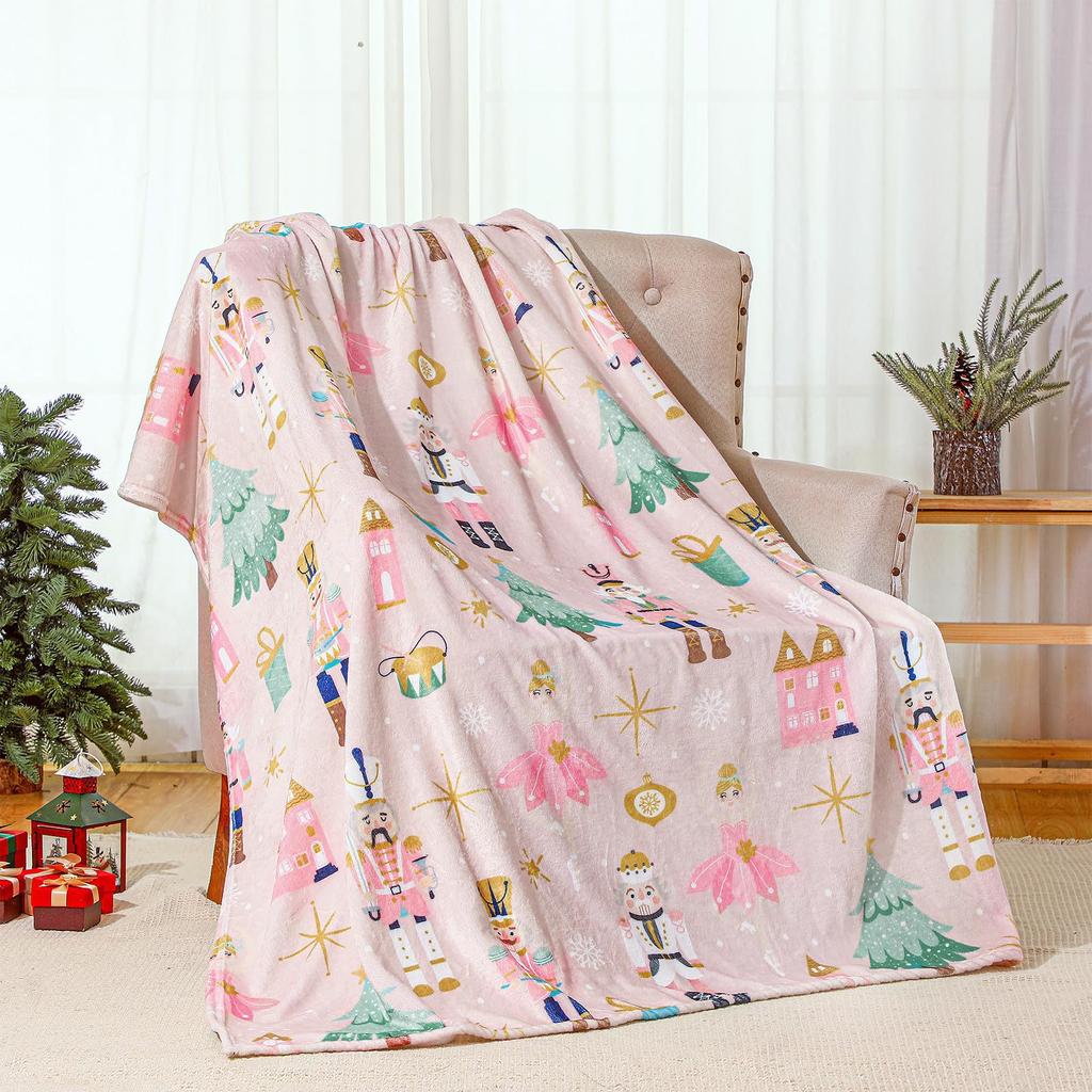 Christmas Blanket. Universal Blanket For The Whole Family. A Must-have For Home Parties