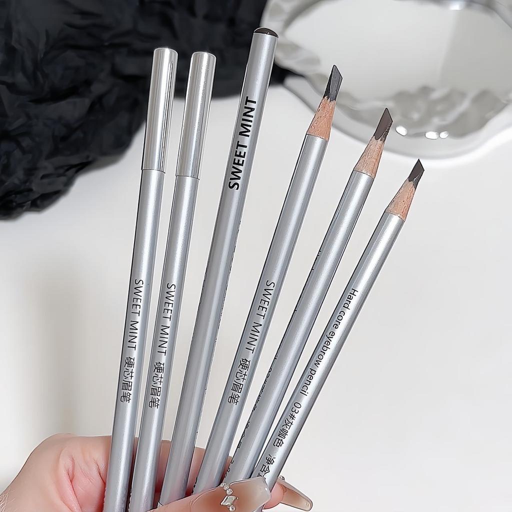 Hard Core Eyebrow Pencil Natural Coloring Long Lasting Waterproof Brow Sculpting Makeup