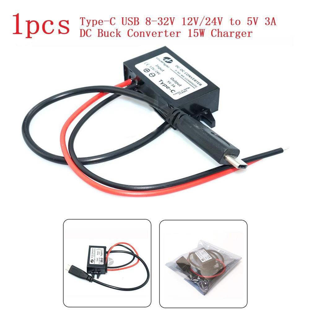 Type-C USB Smart Charger 12V 24V Drop 5V 3A15W  Power Module Converter