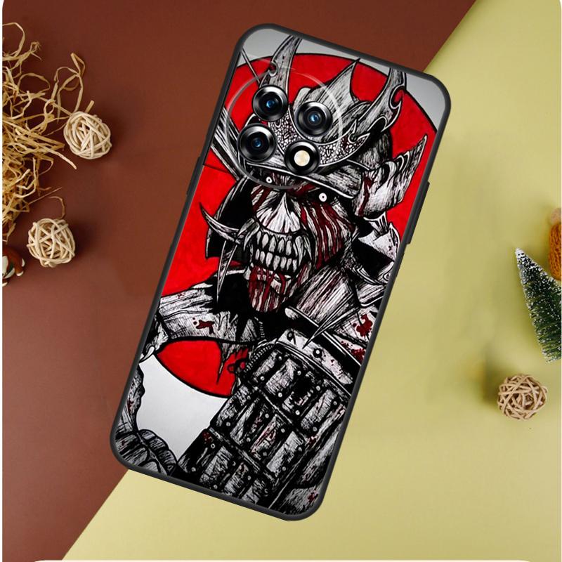 Japanese Samurai Warrior For OnePlus 13 13R 12 12R 11 9 10 Pro 8T 9RT 10T 10R Nord 4 CE 2 3 Lite N20 N30 Phone Case