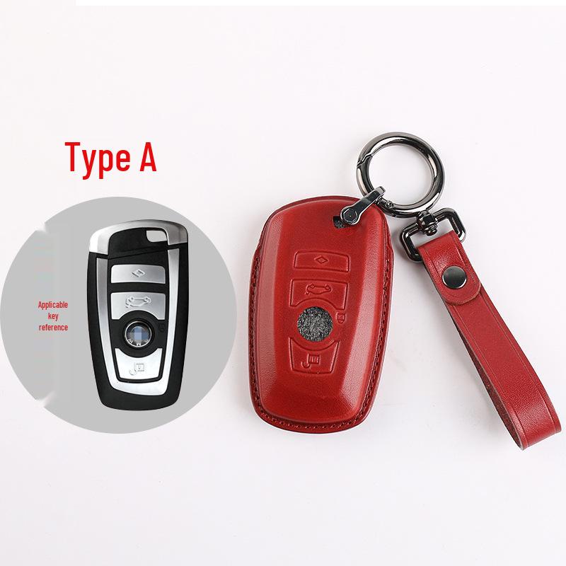 Genuine Leather Key Case for BMW 5 & 7 Series - Blade Key Compatible
