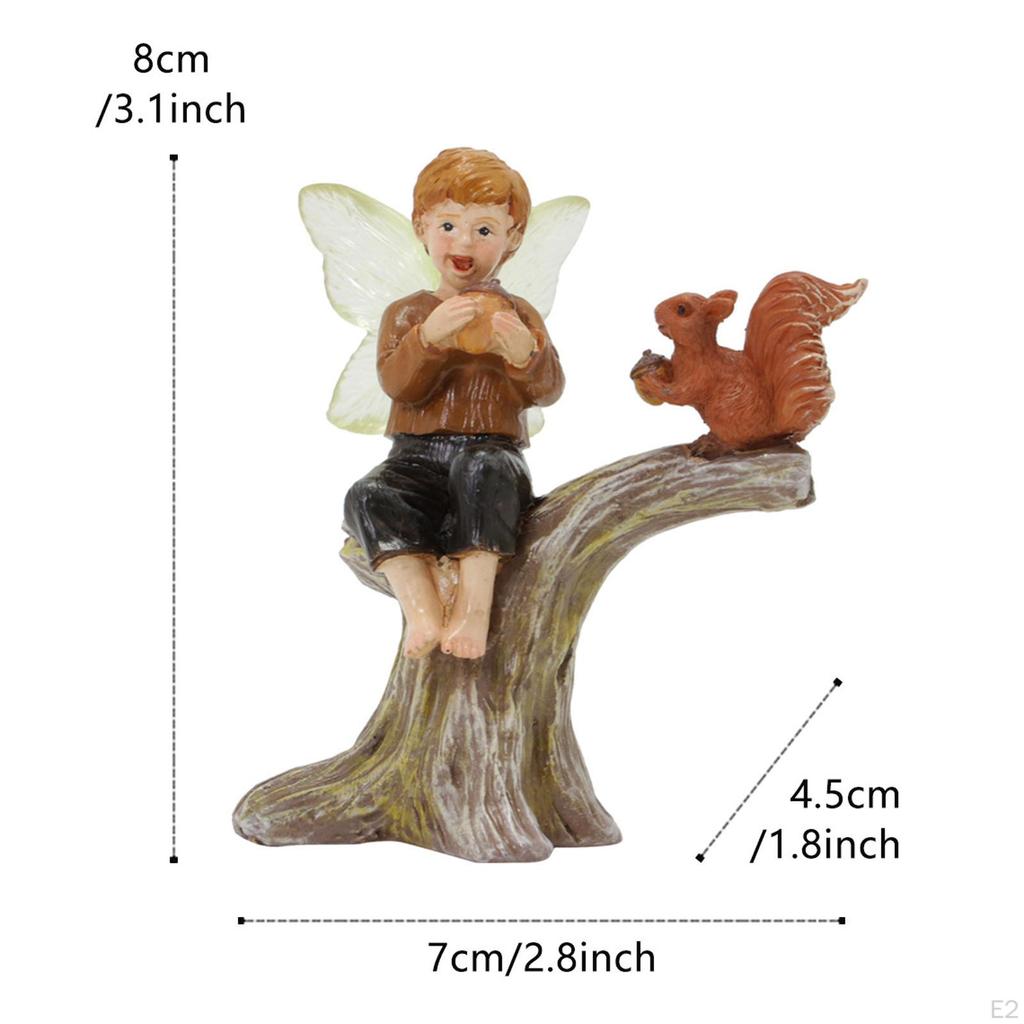Micro Landscape Ornament ,Miniature Fairy Garden Statue,Squirrel Sculpture,Garden Outdoor