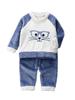 2023 Herbst/Winter Fleecefutter Kinder Cartoon Flanell Pyjama Set