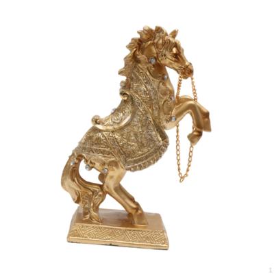 Figurine de Cheval Sculpture en Résine pour Décoration de Bureau dans Chambre ou Bureau
