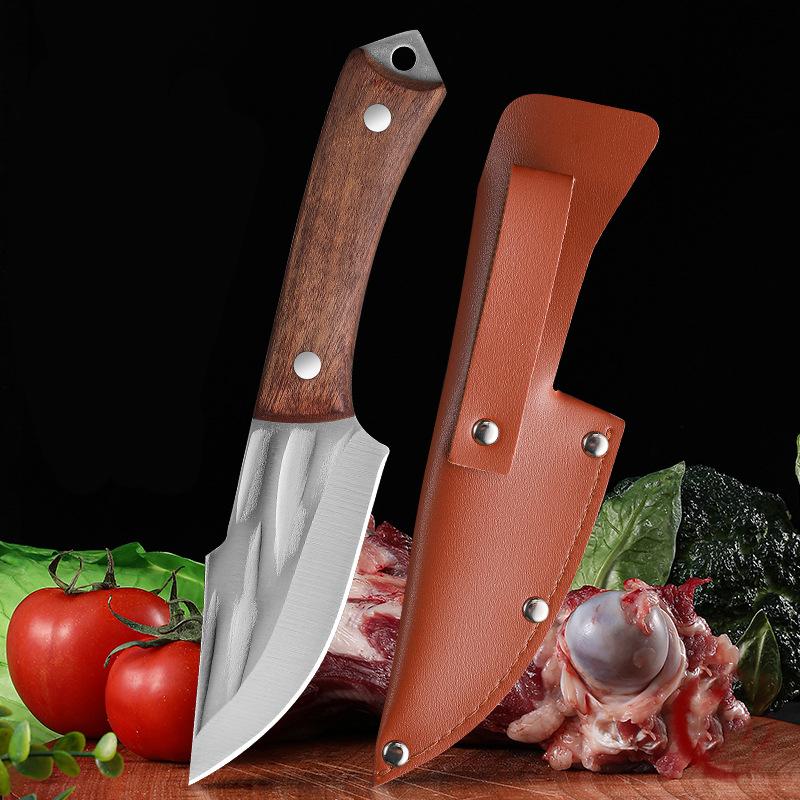 1pc Stainless Steel Kitchen Peeling Knives Meat Cleaver Sushi Knife Fruit Cutter Outdoor Boning Knife Tool