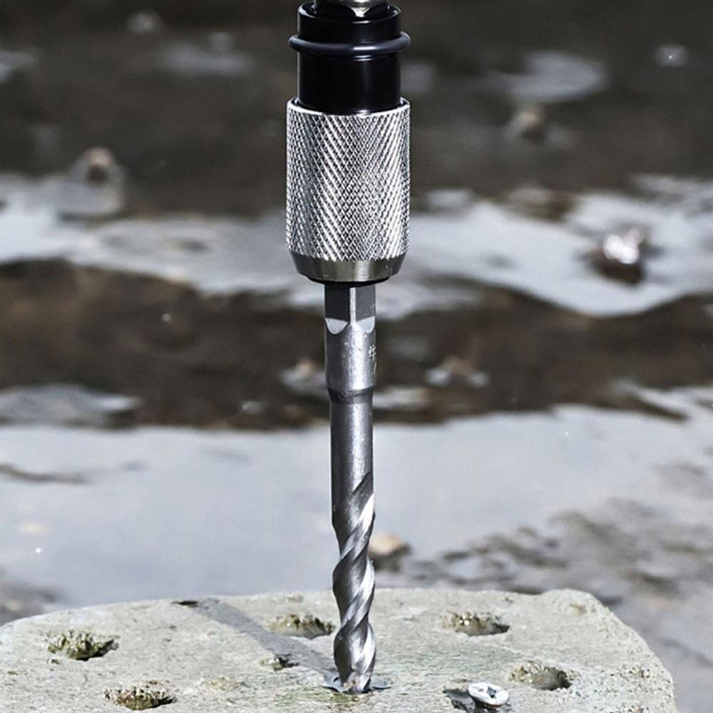 Rotary Hammer Adapter with 4 Impact Drill Bits Set Quick-Release Electric Hammer To Converter Kit for Electric Wrench Tools