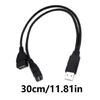 USB 2.0 Male To Two USB Female Y Cable USB Hubs Power Splitter Adapter for Charging Two Devices At Once