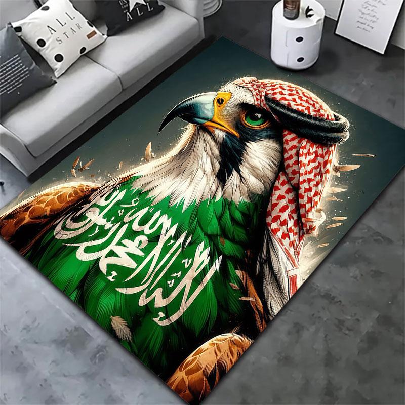 Saudi Arabia National Football Team Carpet Rug for Living Room Bedroom Home Sofa Decoration,Kids play Non-slip Floor Mat