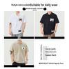 CHOCOOLATEit Men's Embroidered Print Short Sleeve Polo Shirt