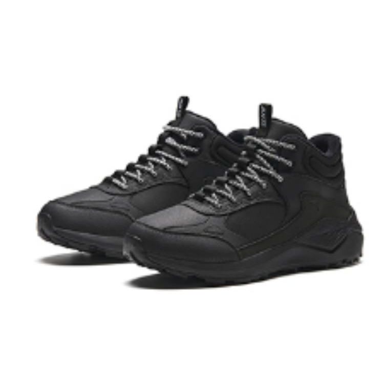Anta Comfortable Versatile Non-Slip Wear-Resistant Mid-Top Outdoor Functional Shoes Men Shoes Black 112348986-1