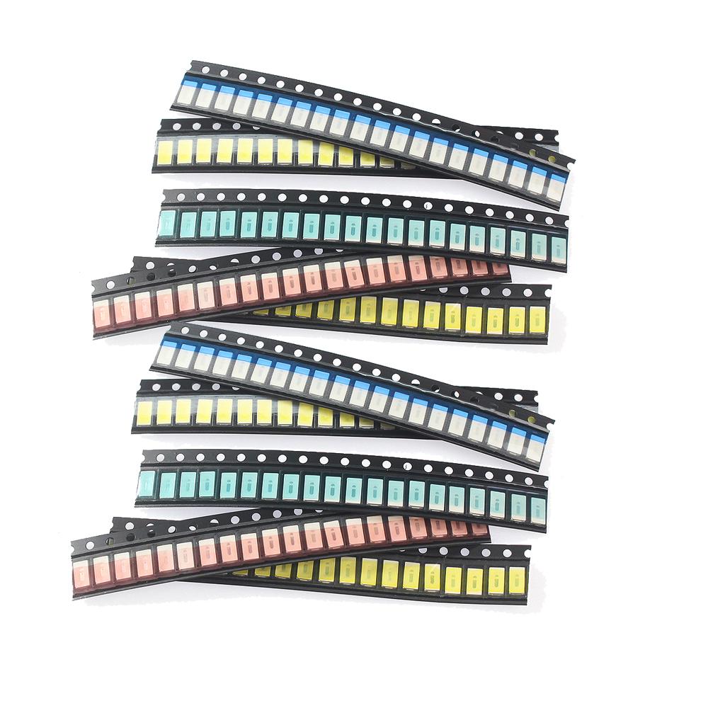 200pcs/lot SMD LED Diodes 0603 0805 1206 1210 5050 5730 High Brightness SMD LED Diodo Kit Green RED White Blue Yellow