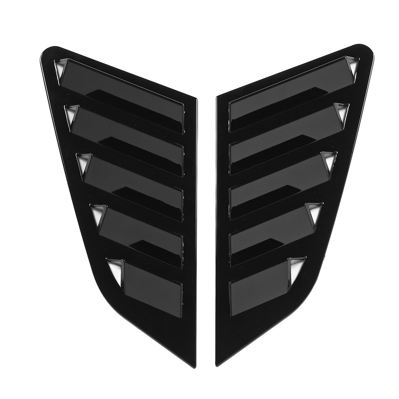 

Пара накладок на жалюзи заднего окна из прочного АБС-пластика, накладка на жалюзи левого и правого бокового окна для A3 S3 8Y H Bright Black