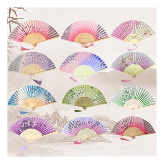 [Formemory] Folding Fan, Men's/Women's, Bamboo, Japanese Style, Summer, Silk, Stylish, Japanese Acce