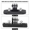 Aluminium Alloy Black Bike Base Bicycle Saddle Cushion Clip Mounting for Gopro Hero6/5/4/3 Camera