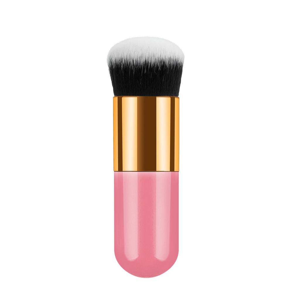 Single small fat pier foundation makeup brush, round head loose powder brush BB cream brush blush brush makeup tool brush