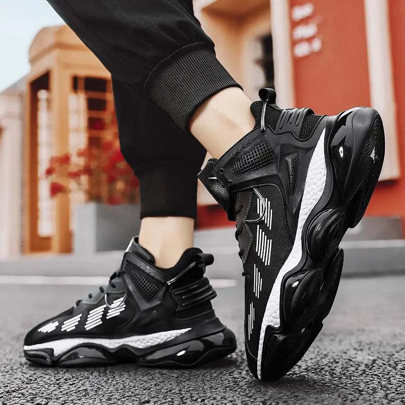 мода осень новые мужские модные баскетбольные кроссовки оригинальные мужские кроссовки — фото 4