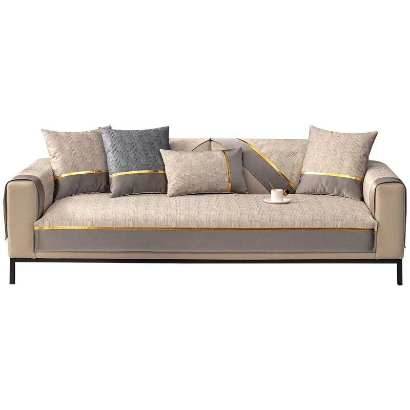 Sofa Cushion High Precision Light Luxury Wind Four Seasons Universal Seat Cushion Armrest Backrest Sofa Cover