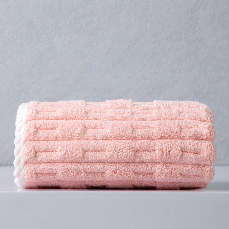 Thickened Enlarged Coral Fleece Towel - Highly Absorbent, Lint-Free, Quick-Drying, for Adults, Perfect for Home Use: Hands, Face, Hair