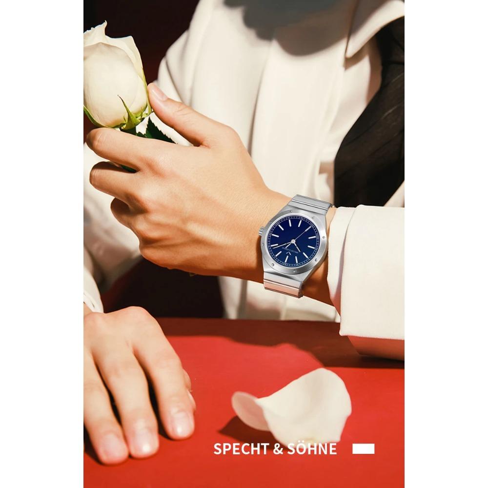 New Arrivals 2025 Specht & Söhne Luxury Watch 38MM Men's Quartz Super Slim Stainless Steel Sapphire Crystal 50M Water Resistant