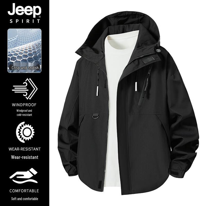 JEEP SPIRIT Men s Outdoor Windproof Waterproof Jacket 2XL
