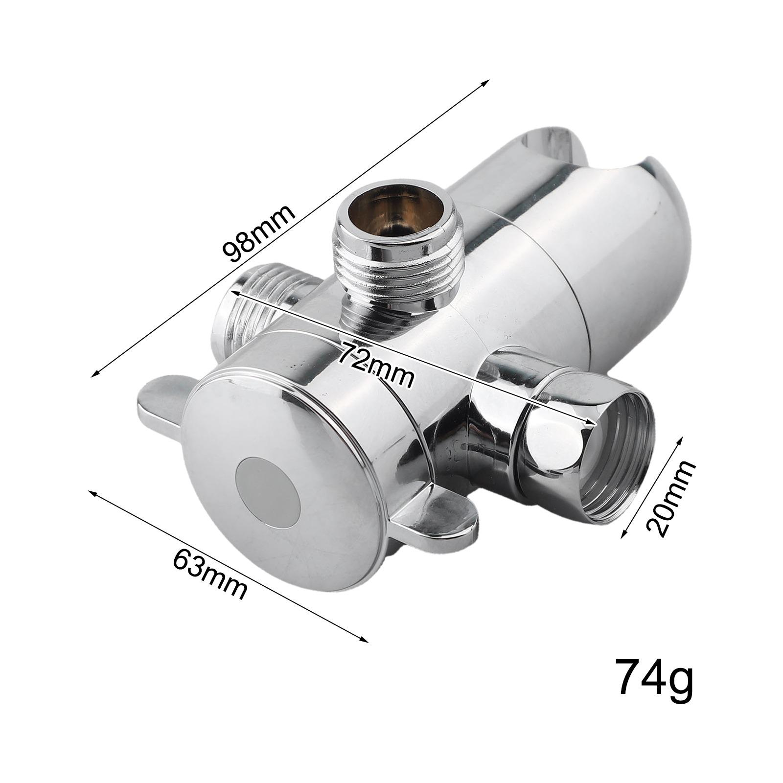 

ABS Shower Diverter Valve for Seamless Transition Between Shower Options серебряный