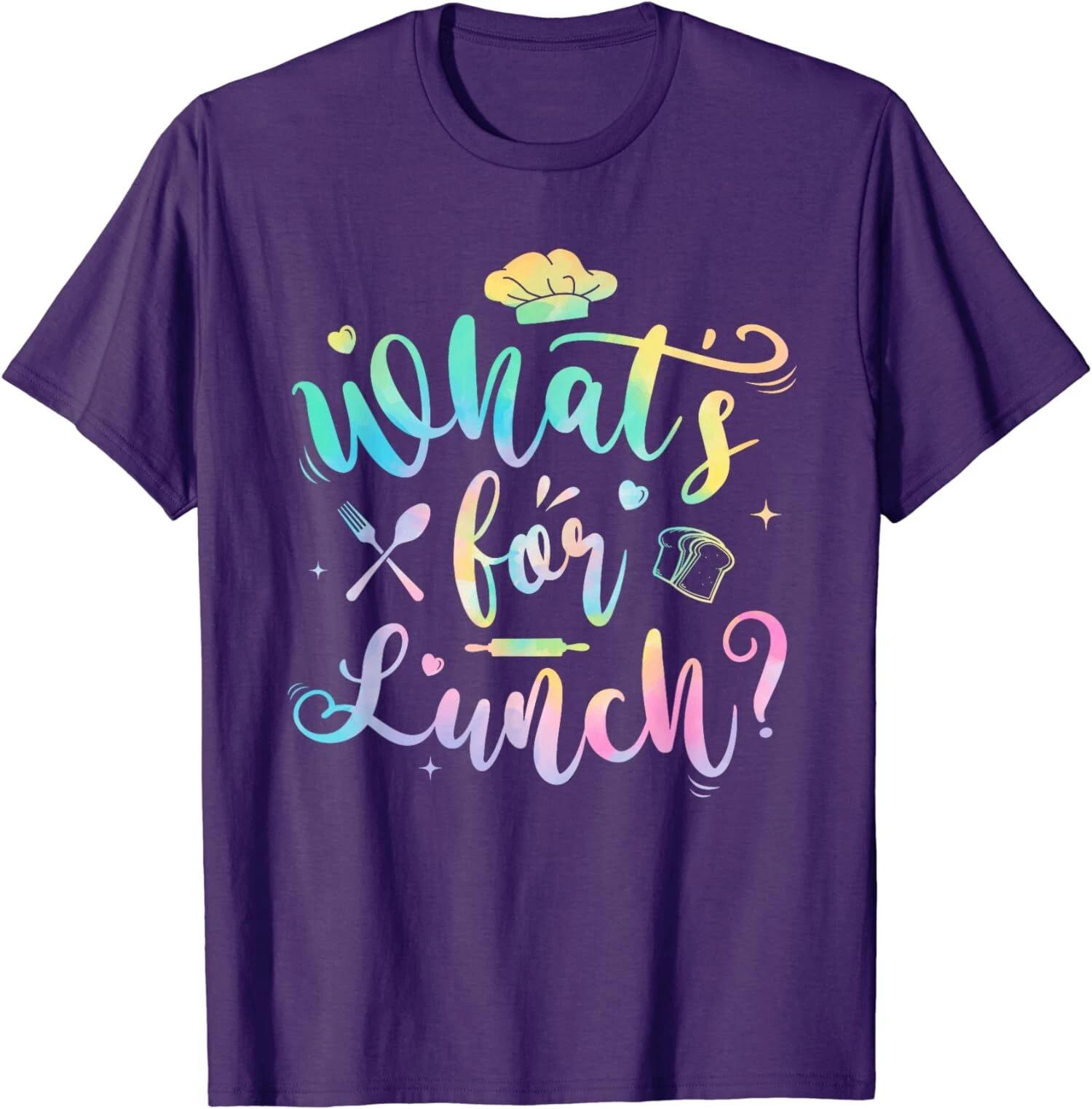 Whats For Lunch Funny Lunch Lady Love Cooking Unisex T-Shirt L
