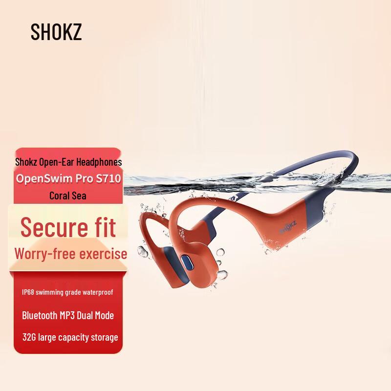 

Shokz OpenSwim Pro S710 Bone Conduction Headphones