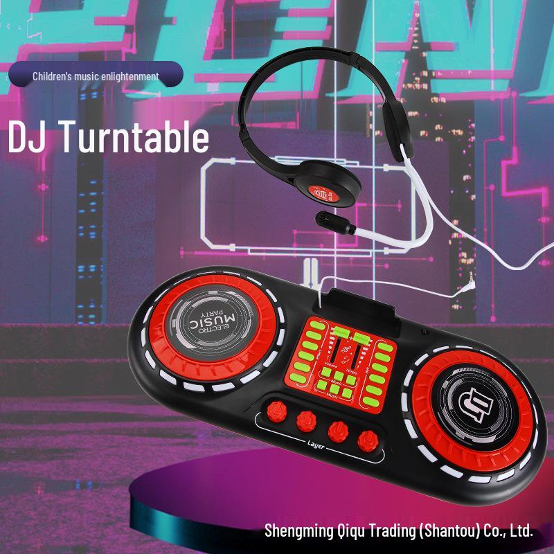 

Multifunctional DJ Music Toys for Kids - Connects to Mobile Phone чорний/червоний