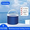 Multifunctional Folding Bucket Fishing Water Telescopic Cage Portable Car Wash Bucket Outdoor Trash Can Fishing Equipment