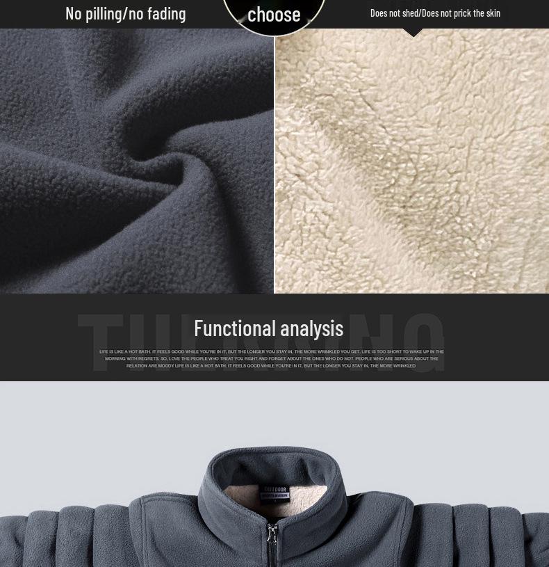 Plus Size Men's Lambskin Jacket and Sweater for Autumn/Winter 