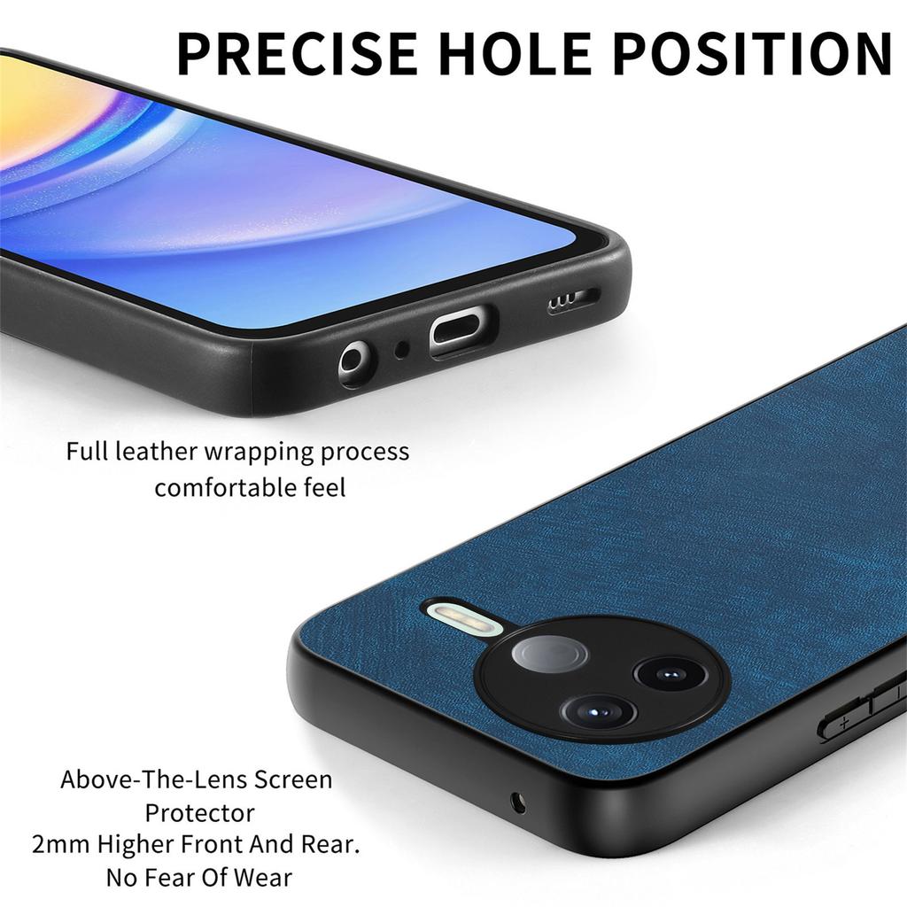 Dla Xiaomi Poco F7 Pro 5G/Xiaomi Redmi K80 5G Etui Wstrząsoodporne Smukłe Retro Skórzane Tylne Etui na Telefon