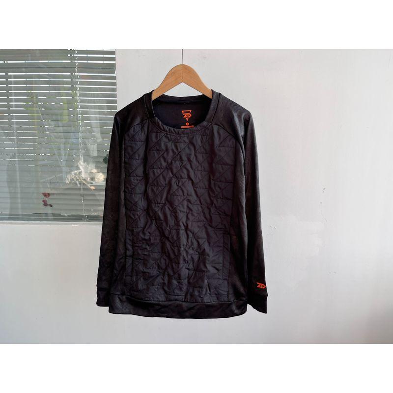 

Худи с небольшим дефектом Осень и Зима Японская мода Спортивный и Повседневный Топ с круглым вырезом Пуловер Свободный Удобный С длинным рукавом Базовый Всепогодный Y12 Black EL