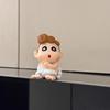 Crayon Shin-chan bath accessories, small figures, bathroom decorations, trendy toys, creative gifts for male and female friends